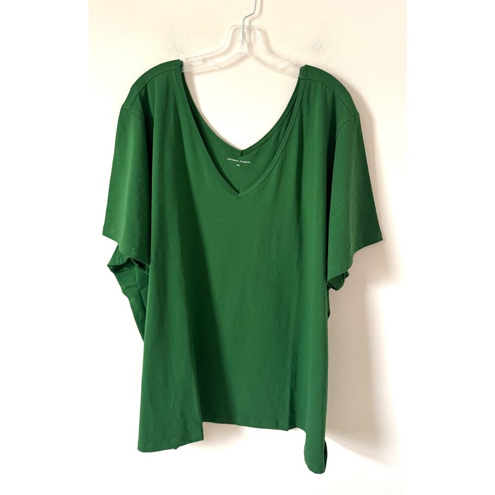 Universal Standard Double V-Neck Basic Short Slee… - image 1